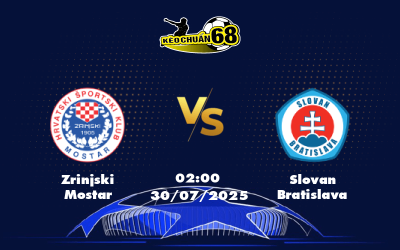 Nhận định soi kèo Zrinjski Mostar vs Slovan Bratislava Cơ hội nào cho đội khách